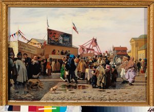 Marktstände auf dem orientalischen Markt von Tula (Russland) von Andrei Andreevich Popov