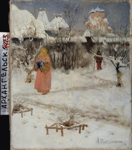 Der Spaziergang einer Bojaren-Tochter von Andrei Petrovich Ryabushkin