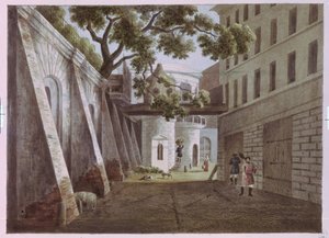Der Hof des Hauses von Pavel Gagarin von Andrei Yefimovich Martynov