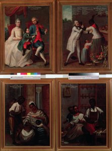 Vier verschiedene ethnische Gruppen