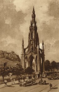 Edinburgh: Das Scott-Denkmal, Princes Street von Andrew Allan