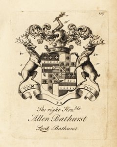 Wappen des Hochwohlgeborenen Allen Bathurst, Lord Bathurst