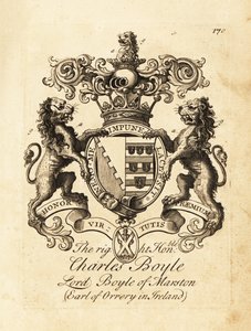 Wappen des Hochwohlgeborenen Charles Boyle, Lord Boyle of Marston, 4. Earl of Orrery in Irland