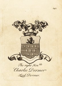 Wappen des hochverehrten Charles Dormer, Lord Dormer, 5. Baron Dormer