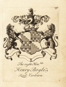 Wappen des hochverehrten Henry Boyle, Lord Carleton