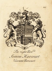 Wappen des Hochwohlgeborenen Simon Harcourt