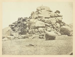 Schädel Felsen, Sherman Station, Laramie Mountains von Andrew Joseph Russell