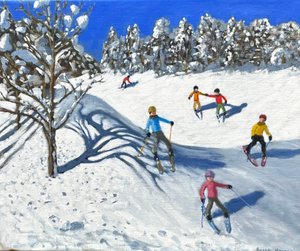 Weihnachtsskifahren in Les Arcs von Andrew Macara