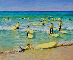 Sommer-Surfen, St Ives