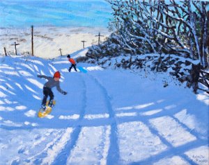 Der Snowboarder, Dove Head, Derbyshire