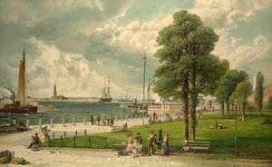 Castle Garden, New York, veröffentlicht 1887 von Andrew Melrose