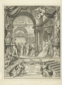 Titelblatt für: Huwlykszangen zur Vereinigung von Herrn Jan Walraven, Rat (...) seiner kurfürstlichen Durchlaucht von Braunschweig und Lüneburg. Mit Frau Margareta Trip. Amsterdam, 108 von Andries van Buysen (Sr.)