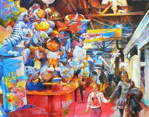 Bunte Marktballons von Andrii Kutsachenko