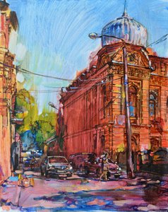 Lebendige Straßenecke von Andrii Kutsachenko
