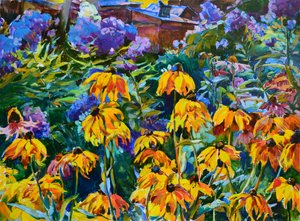 Lebendige Gartenblumen