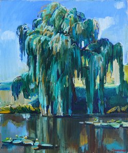 Trauerweiden-Teich von Andrii Kutsachenko