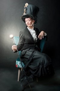 Elegantes Steampunk-Porträt
