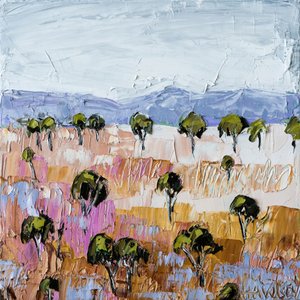 Texturierte Outback-Landschaft von Angela Hawkey