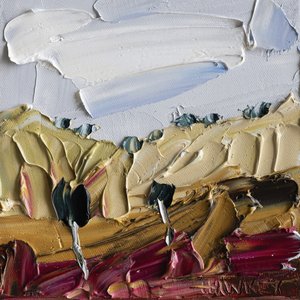 Lebendige strukturierte Landschaft