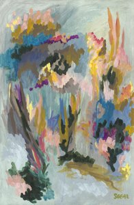 Lebendiges florales Abstrakt