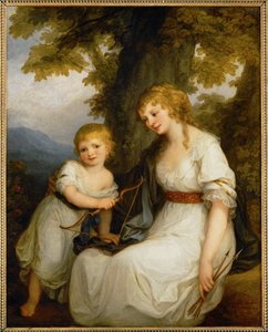 Die Baronin Kruedener und ihr Sohn von Angelica Kauffman