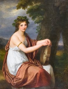 Porträt einer jungen Frau als Bacchantin von Angelica Kauffman