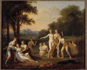 Diana entdeckt die Schwangerschaft von Kallisto von Angelica Kauffmann