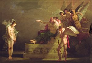 Szene aus der Legende von Amor und Psyche von Angelica Kauffmann