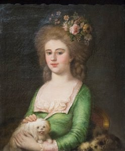 Porträt von Teresa Campori von Angelo Crescimbeni