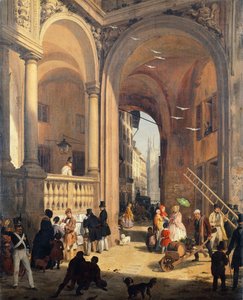 Piazza dei Mercanti oder Der Übergang vom Alten Fischhändlermarkt