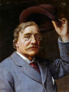 Selbstporträt von Angelo Romagnoli (Florenz 1840-nach 1897)