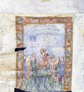 Das Wunder Christi, wie er den Sturm beruhigt und seine Ankunft im Land der "Gergesenes"