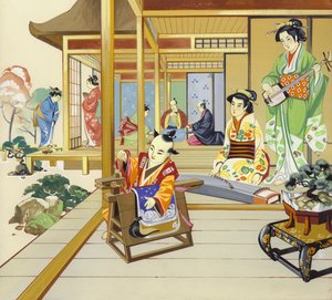 Japanisches Haus aus dem 18. Jahrhundert von Angus McBride