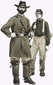 Ein US-Kavallerieoffizier und Soldat von Angus McBride