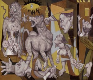 Der Guereza Guernica, 2018 von Anita Kunz