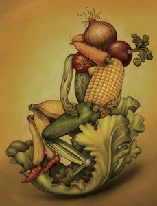 Veganer Kuss, 2010 von Anita Kunz