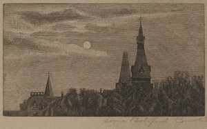 Kirchtürme im Mondlicht