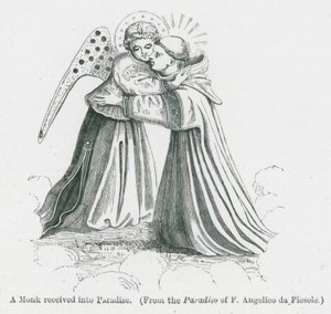 Ein Mönch wird in das Paradies aufgenommen von Anna Brownell Jameson