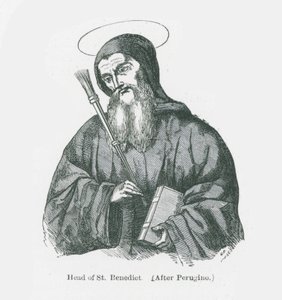 Kopf des St. Benedikt von Anna Brownell Jameson