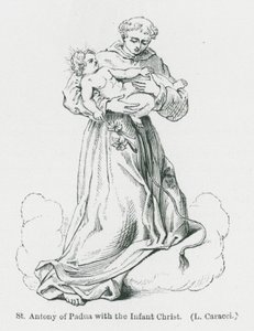 St. Antonius von Padua mit dem Jesuskind von Anna Brownell Jameson