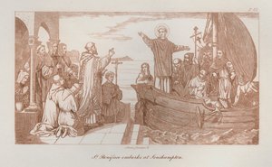 St. Bonifatius geht in Southampton an Bord von Anna Brownell Jameson