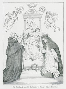 St. Dominikus und St. Katharina von Siena von Anna Brownell Jameson