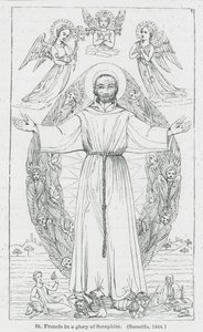 St. Franziskus in einer Herrlichkeit der Seraphim von Anna Brownell Jameson