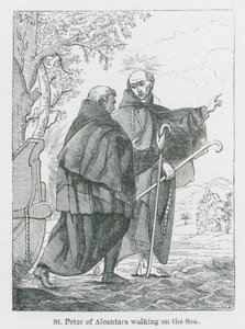 Heiliger Peter von Alcantara geht auf dem Meer von Anna Brownell Jameson