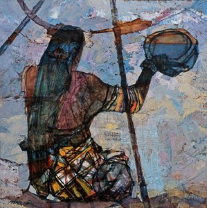Eine Fischerin von Anna Contemporary Artist Kostenko