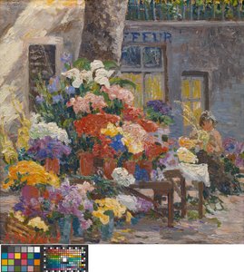 Blumenmarkt in Menton (Côte d’Azur) von Anna de Weert