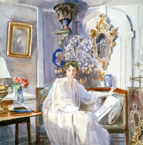 Junge Frau in Weiß, ca. 1864-1930