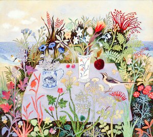 Blumen auf einem Tisch, 2004 von Anna Pugh