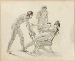 Hermione weist Orestes zurück von Anne-Louis Girodet de Roucy-Trioson