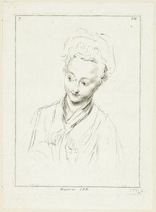 Frauenkopf (nach rechts gewandt) von Anne Claude Philippe Caylus